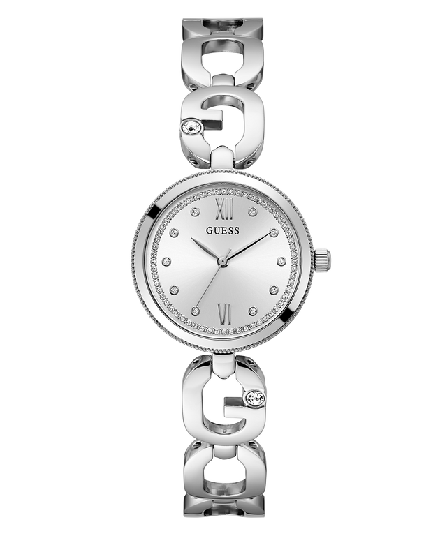 GW0759L1 GUESS Ladies Silver Tone Analog Watch