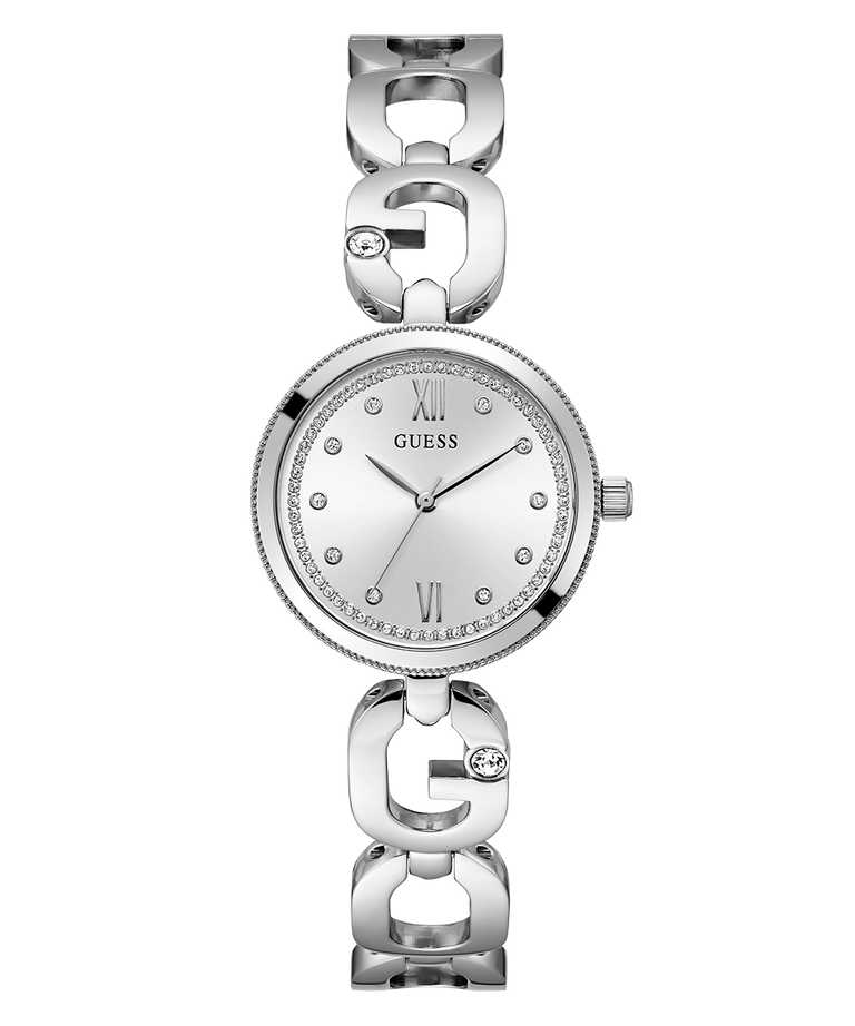 GW0759L1 GUESS Ladies Silver Tone Analog Watch