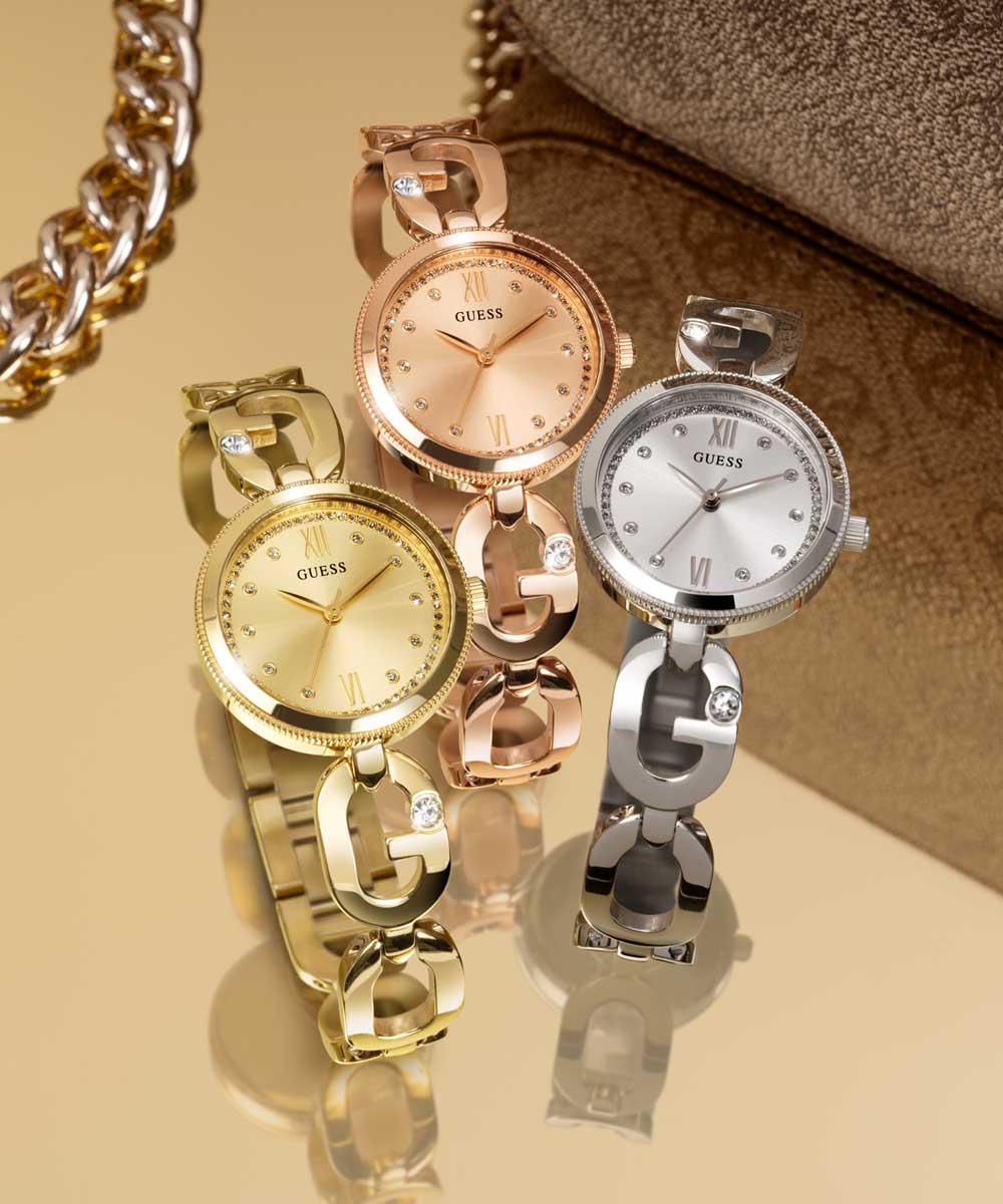 GUESS Ladies Rose Gold Tone Analog Watch - GW0759L3 | GUESS Watches US