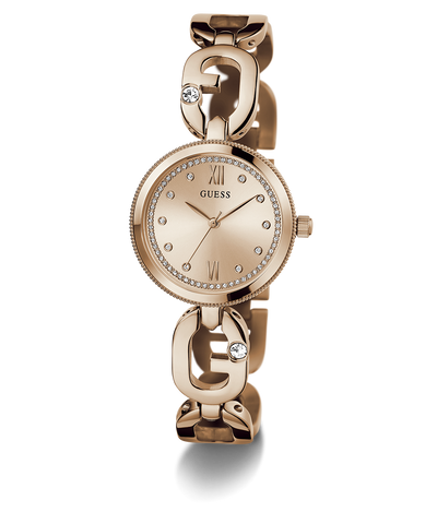 GW0759L3 GUESS Ladies Rose Gold Tone Analog Watch angle