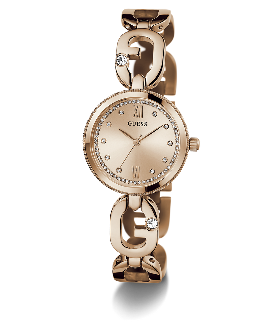 GW0759L3 GUESS Ladies Rose Gold Tone Analog Watch angle