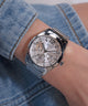 GW0760L1 GUESS Ladies Silver Tone Multi-function Watch watch on model