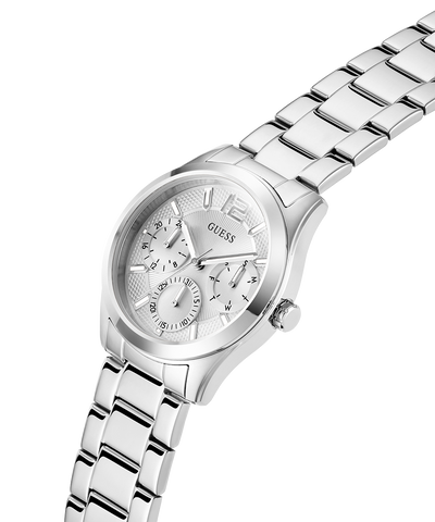 GW0760L1 GUESS Ladies Silver Tone Multi-function Watch lifestyle