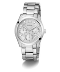 GW0760L1 GUESS Ladies Silver Tone Multi-function Watch angle
