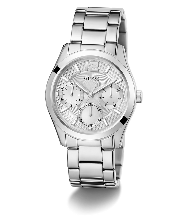 GW0760L1 GUESS Ladies Silver Tone Multi-function Watch angle