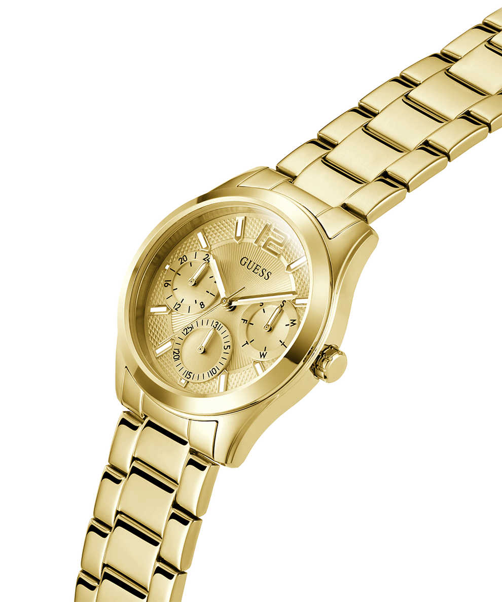 GW0760L2 GUESS Ladies Gold Tone Multi-function Watch lifestyle