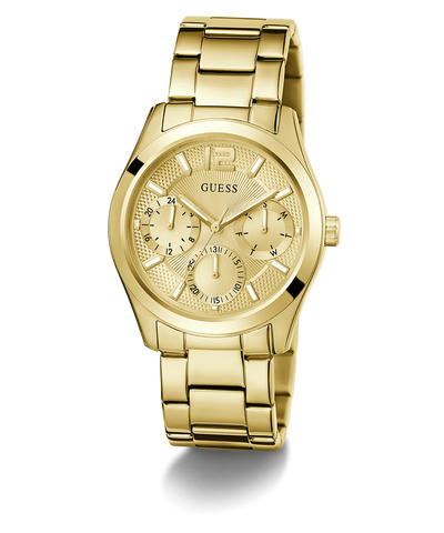 GW0760L2 GUESS Ladies Gold Tone Multi-function Watch angle