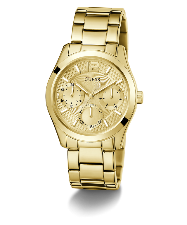 GW0760L2 GUESS Ladies Gold Tone Multi-function Watch angle