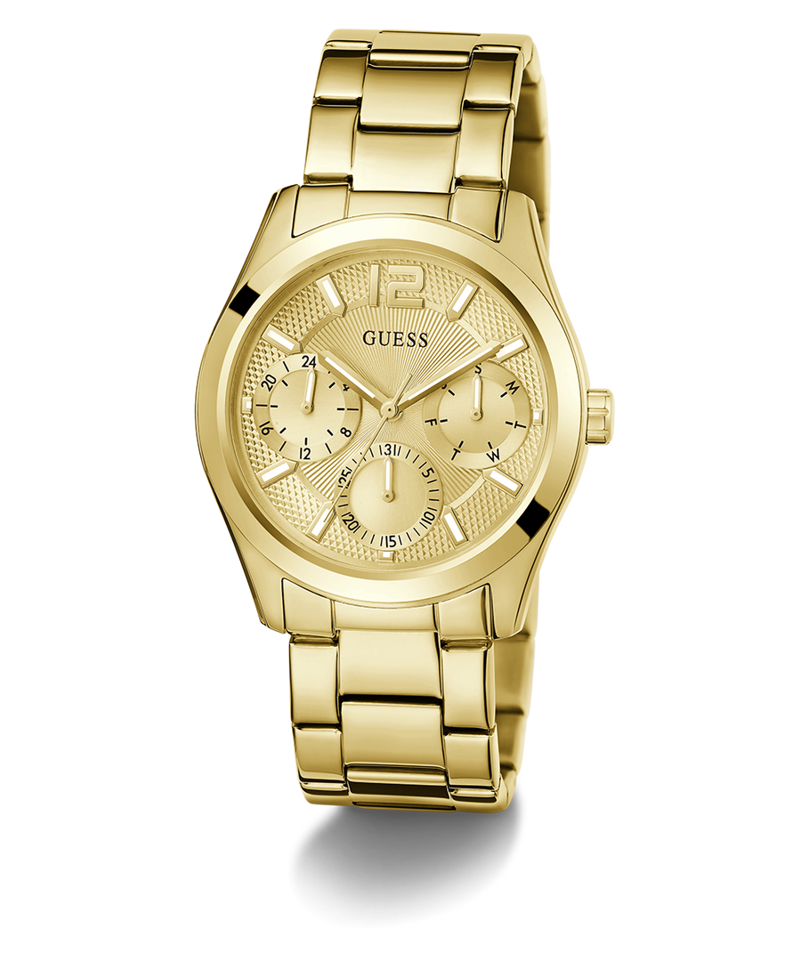 GW0760L2 GUESS Ladies Gold Tone Multi-function Watch angle