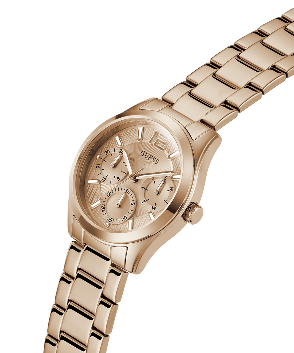 GW0760L3 GUESS Ladies Rose Gold Tone Multi-function Watch lifestyle