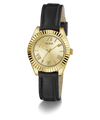 GW0761L1 GUESS Ladies Black Gold Tone Analog Watch angle