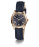 GW0761L2 GUESS Ladies Blue Rose Gold Tone Analog Watch angle