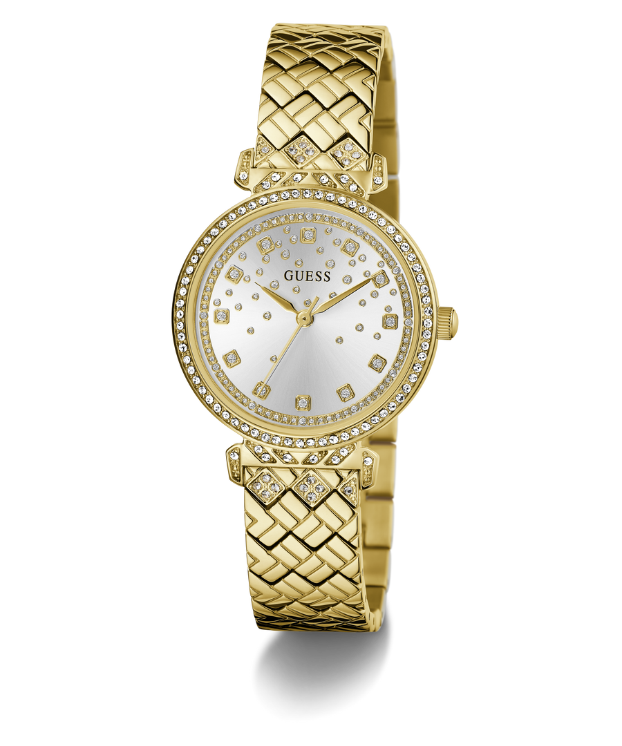 GW0763L2 GUESS Ladies Gold Tone Analog Watch angle