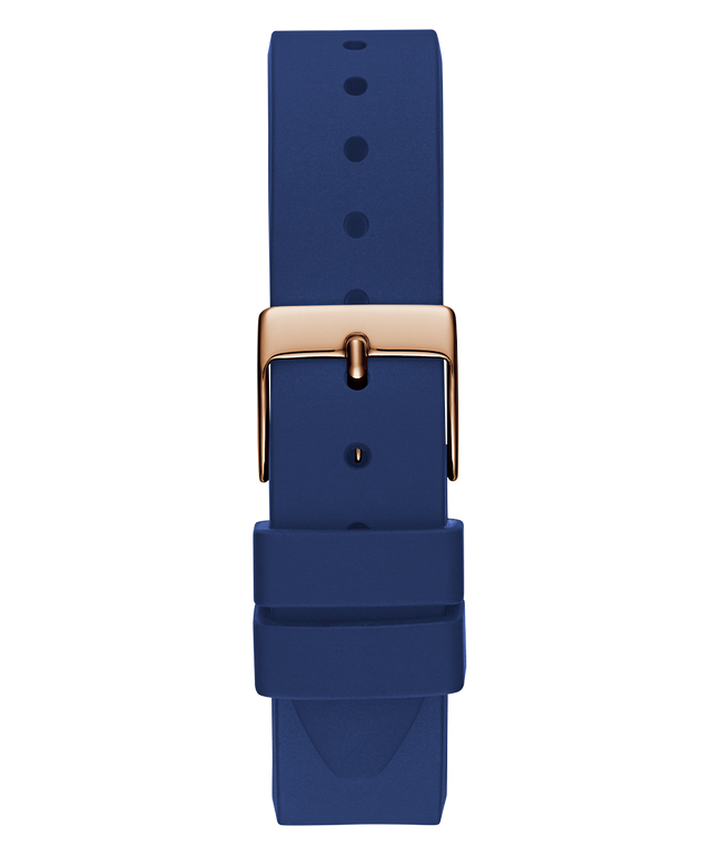 GW0766L4 GUESS Ladies Blue Rose Gold Tone Analog Watch back view