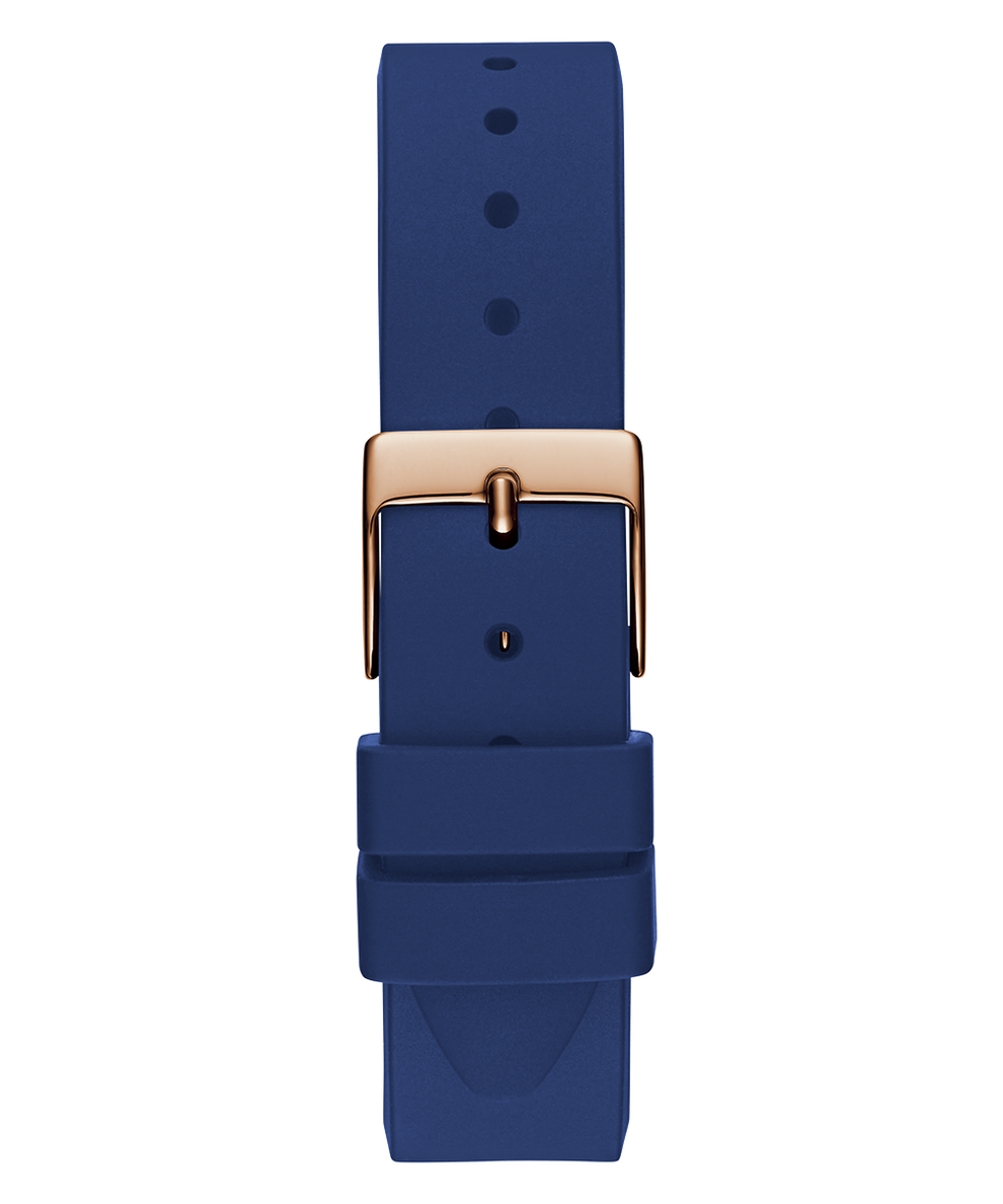 GW0766L4 GUESS Ladies Blue Rose Gold Tone Analog Watch back view