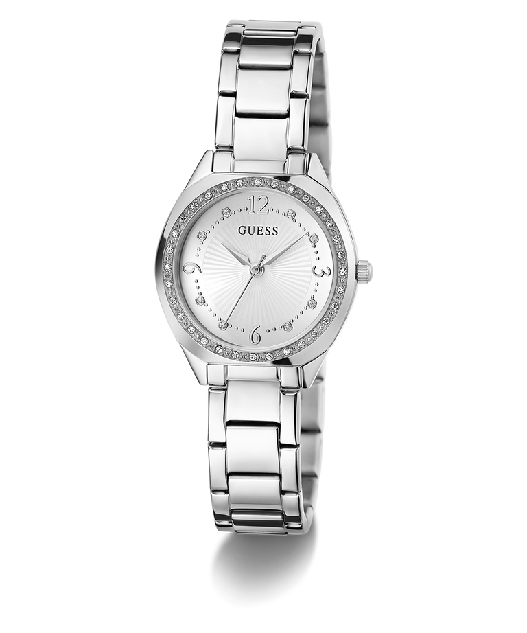 GW0767L1 GUESS Ladies Silver Tone Analog Watch angle