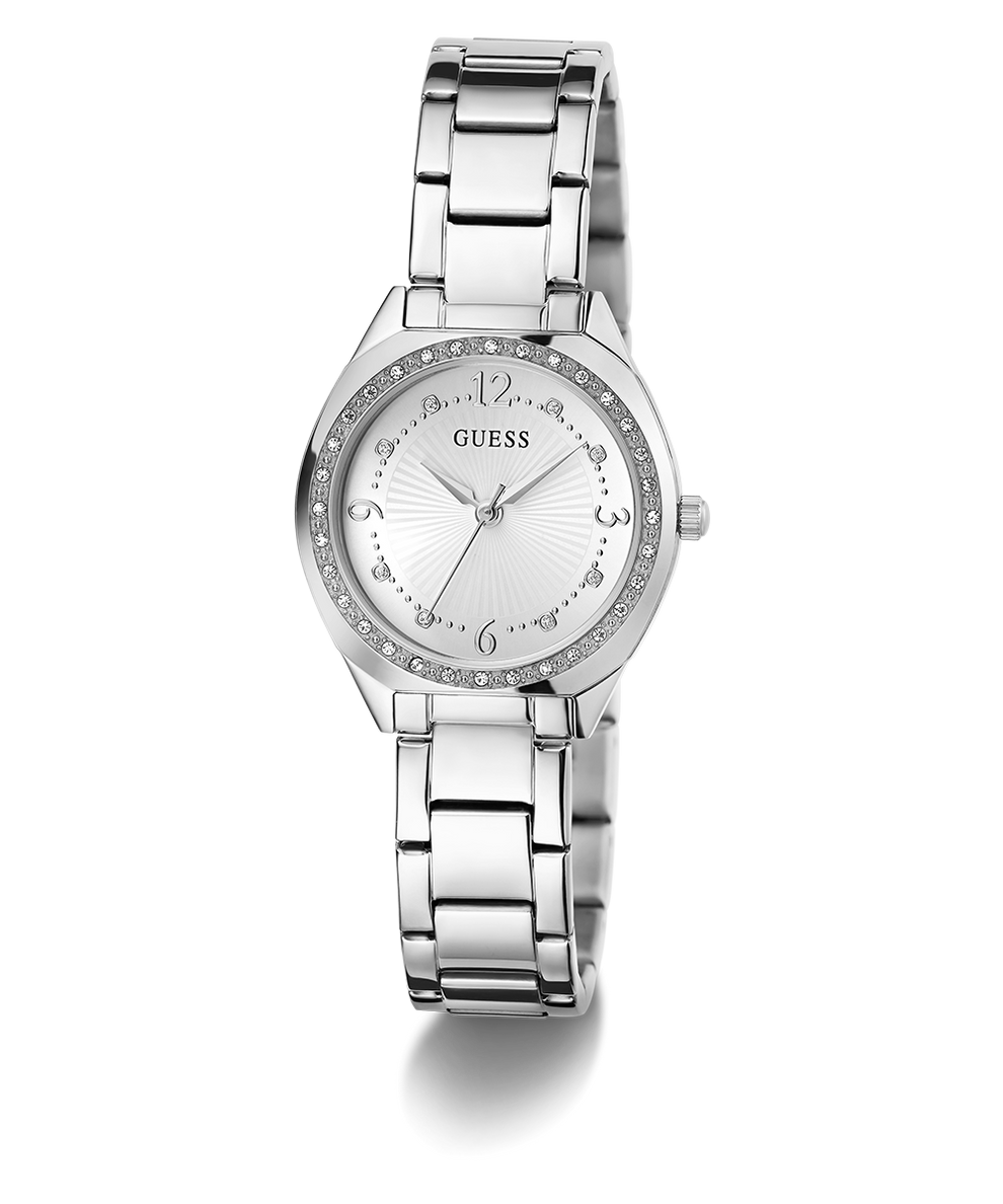 GW0767L1 GUESS Ladies Silver Tone Analog Watch angle