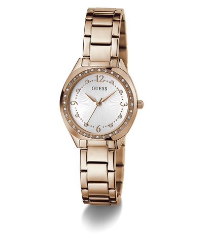 GW0767L3 GUESS Ladies Rose Gold Tone Analog Watch angle