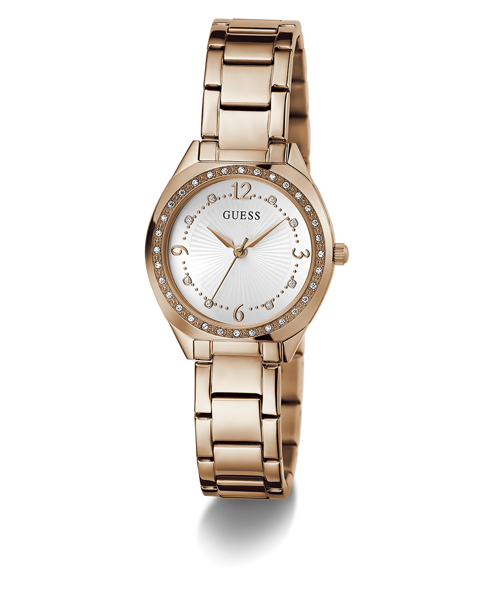 GW0767L3 GUESS Ladies Rose Gold Tone Analog Watch angle