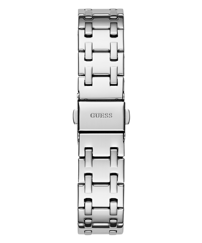 GW0770L1 GUESS Ladies Silver Tone Analog Watch back view