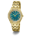 GW0770L2 GUESS Ladies Gold Tone Analog Watch angle