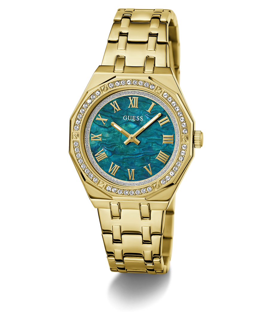 GW0770L2 GUESS Ladies Gold Tone Analog Watch angle