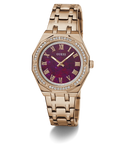 GW0770L3 GUESS Ladies Rose Gold Tone Analog Watch angle