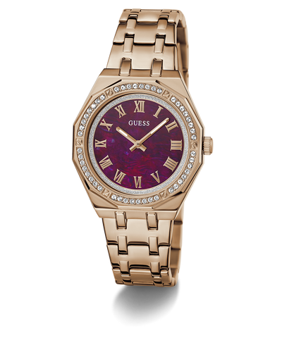 GW0770L3 GUESS Ladies Rose Gold Tone Analog Watch angle