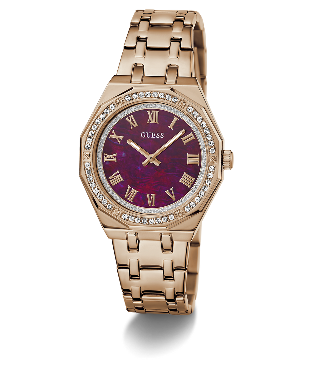 GW0770L3 GUESS Ladies Rose Gold Tone Analog Watch angle