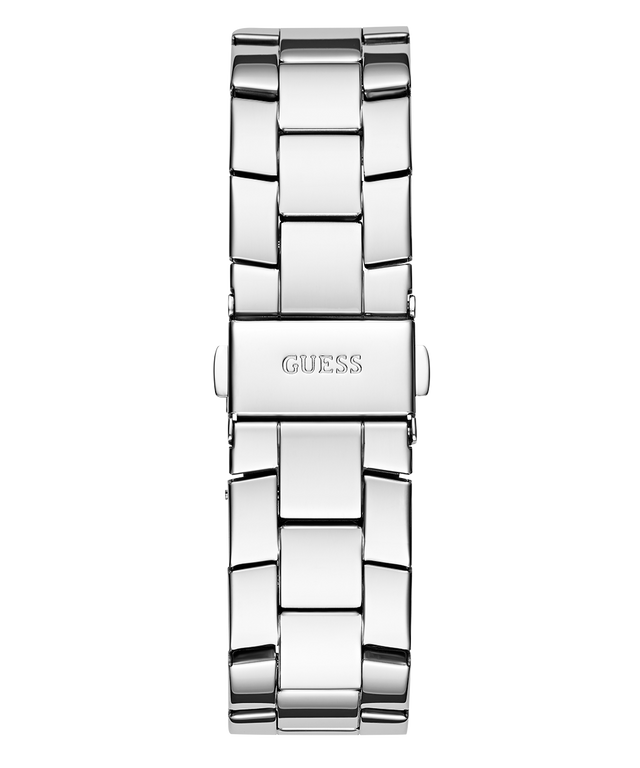 GW0771L1 GUESS Ladies Silver Tone Multi-function Watch back view