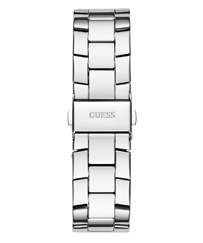 GW0771L1 GUESS Ladies Silver Tone Multi-function Watch back view