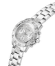 GW0771L1 GUESS Ladies Silver Tone Multi-function Watch lifestyle angle