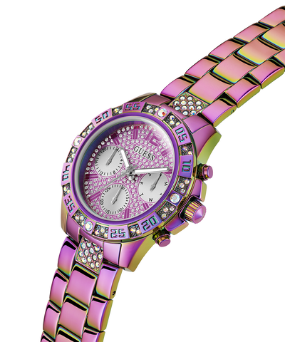 GW0771L4 GUESS Ladies Iridescent Multi-function Watch lifestyle angle