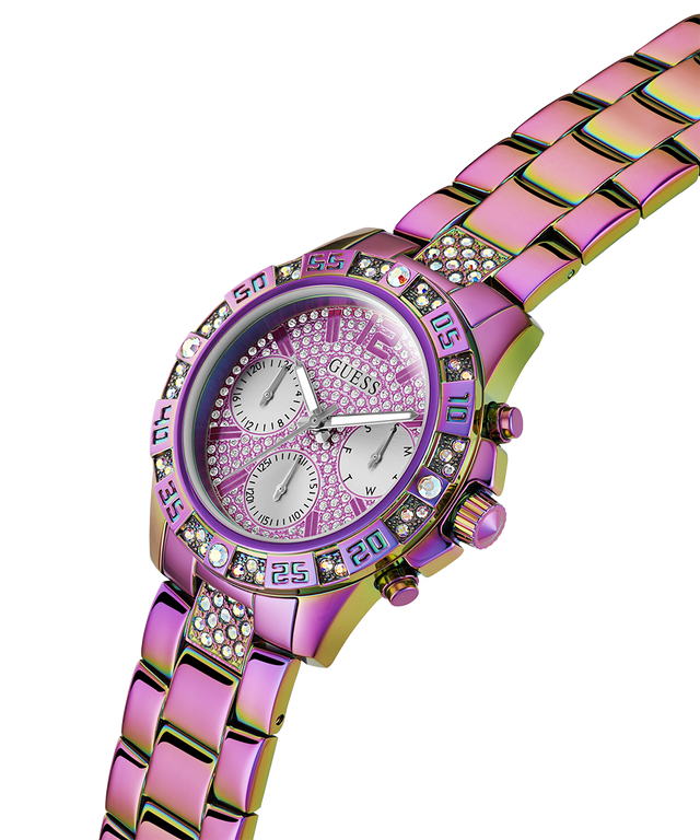 GW0771L4 GUESS Ladies Iridescent Multi-function Watch lifestyle angle