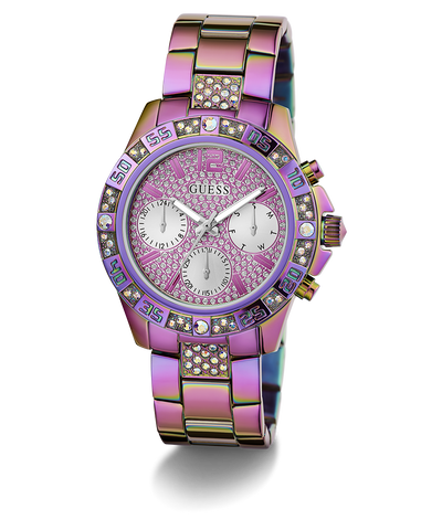 GW0771L4 GUESS Ladies Iridescent Multi-function Watch angle