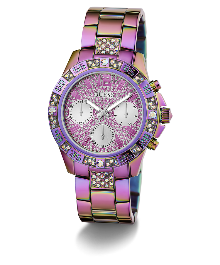 GW0771L4 GUESS Ladies Iridescent Multi-function Watch angle