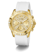 GW0772L3 GUESS Ladies White Gold Tone Multi-function Watch angle