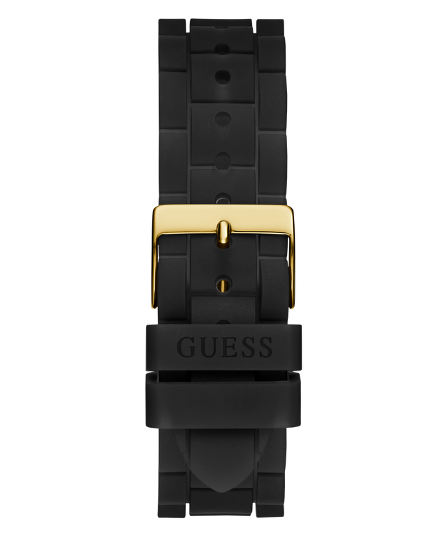 GW0773L2 GUESS Ladies Black Gold Tone Multi-function Watch back