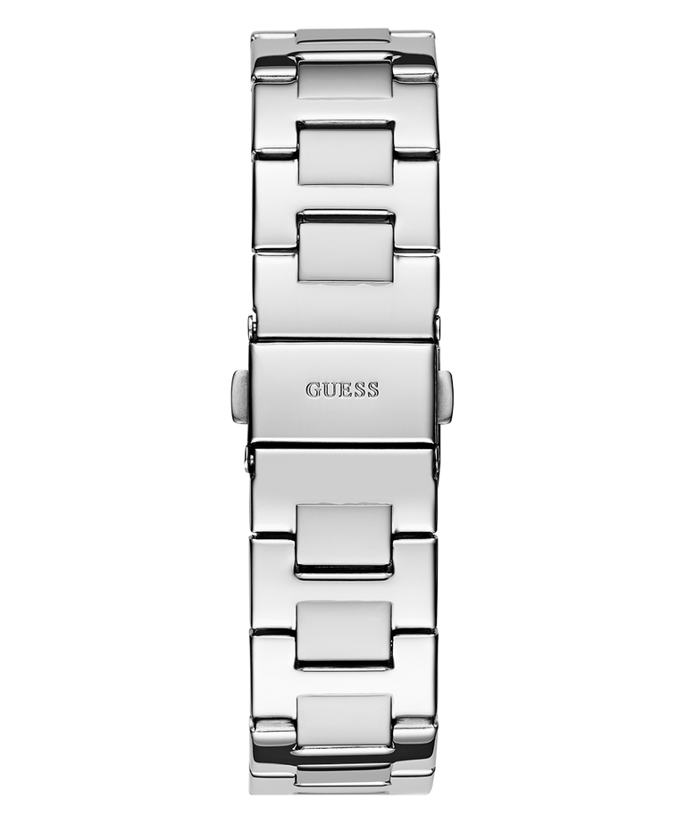 GW0777L1 GUESS Ladies Silver Tone Multi-function Watch back view