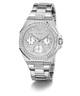 GW0777L1 GUESS Ladies Silver Tone Multi-function Watch angle