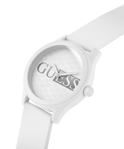 GW0780G1 GUESS Mens White Analog Watch lifestyle angle