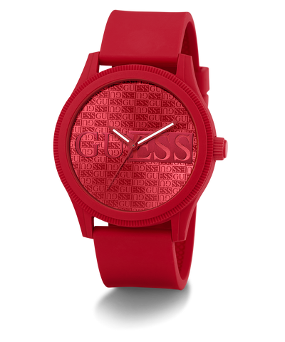 GW0780G2 GUESS Mens Red Analog Watch angle