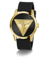 GW0781G4 GUESS Mens Black Gold Tone Analog Watch angle