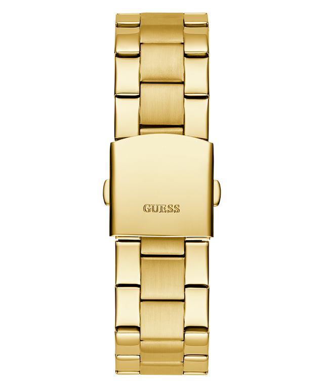 GW0782G1 GUESS Mens Gold Tone Analog Watch back view