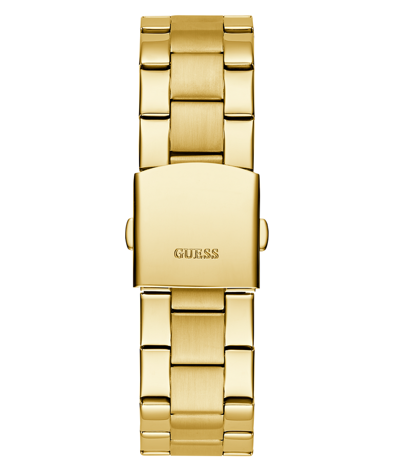 GW0782G1 GUESS Mens Gold Tone Analog Watch back view