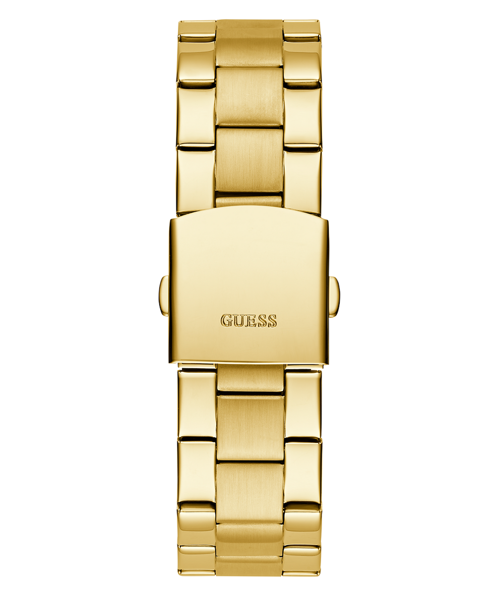 GW0782G1 GUESS Mens Gold Tone Analog Watch back view