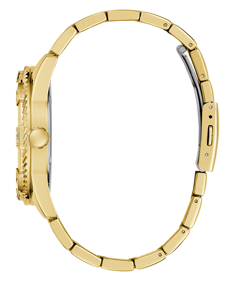 GW0783G1 GUESS Mens Gold Tone Analog Watch side view