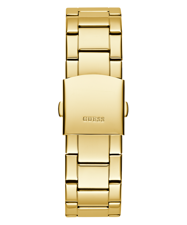 GW0783G1 GUESS Mens Gold Tone Analog Watch back view