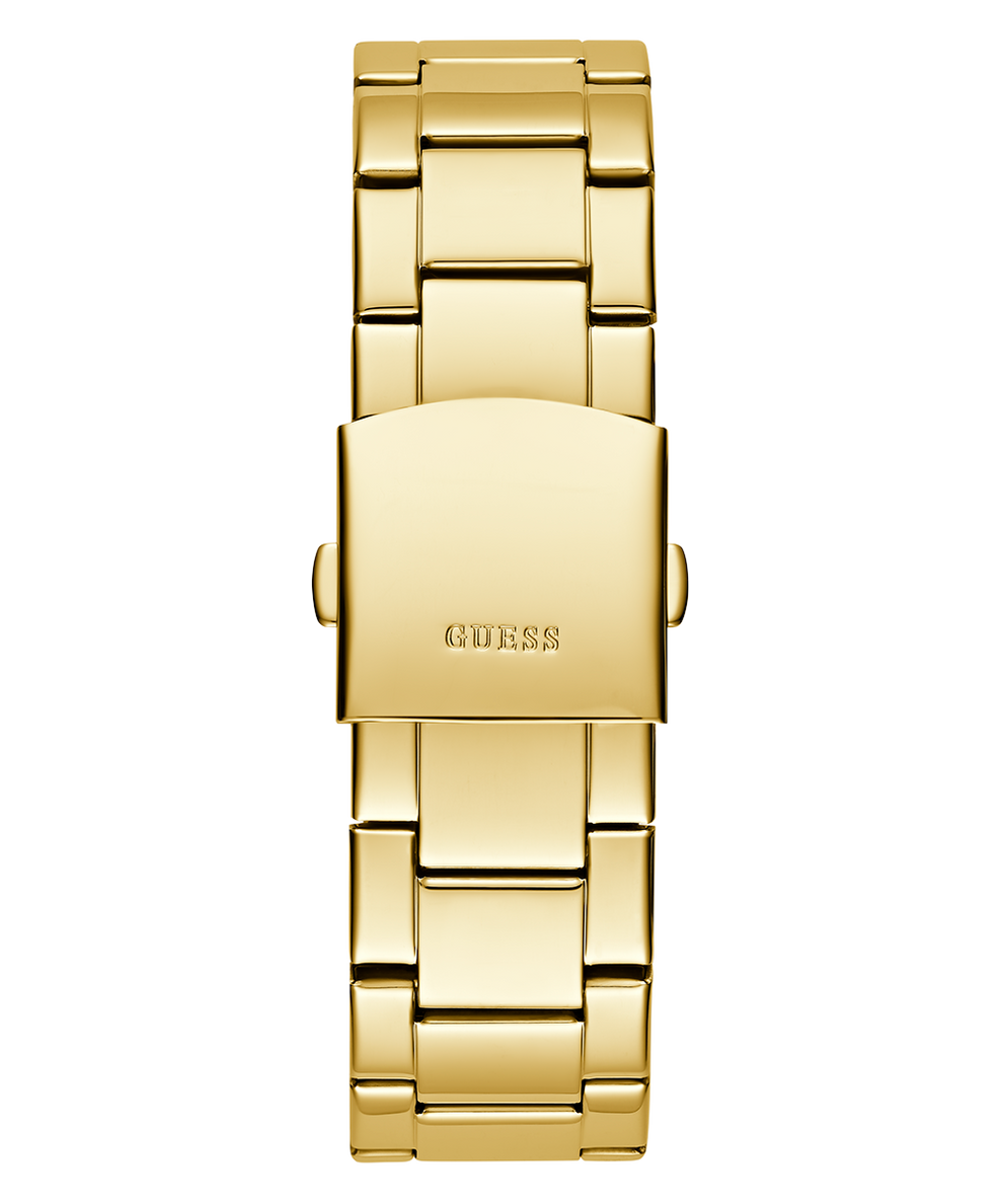 GW0783G1 GUESS Mens Gold Tone Analog Watch back view