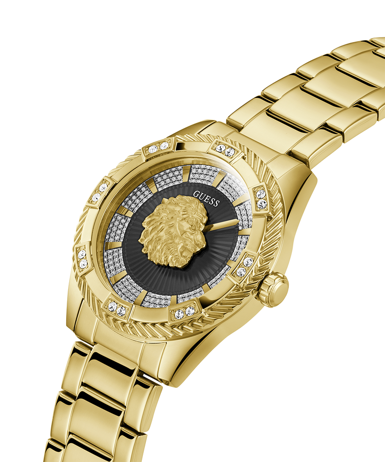 GW0783G1 GUESS Mens Gold Tone Analog Watch lifestyle angle